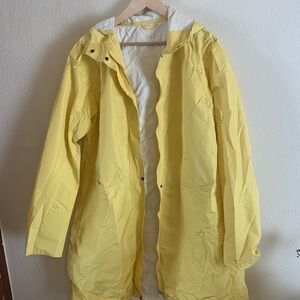 Yellow Hooded Raincoat